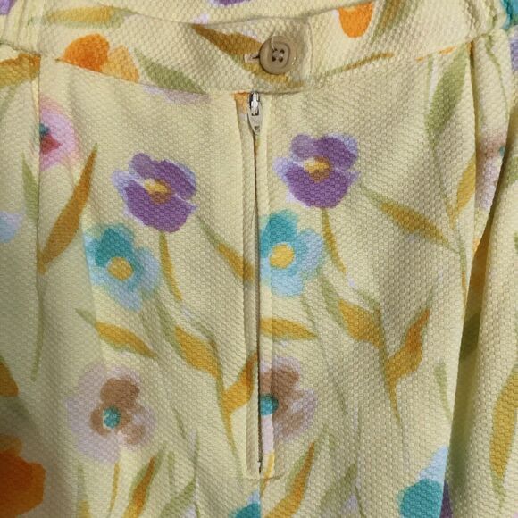 Floral Skirt Set Womens 12 Herbert Grossman by Cynthia Sobel VTG 2 Pc Suit S/SL - Picture 14 of 16